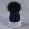 Winter wool knitted hat