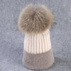 Winter wool knitted hat