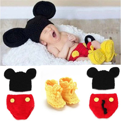 Newborn Baby Knitted Costume Outfit