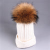 Winter wool knitted hat