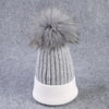 Winter wool knitted hat