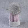 Winter wool knitted hat