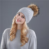 Winter wool knitted hat