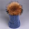 Winter wool knitted hat