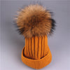 Winter wool knitted hat