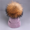 Winter wool knitted hat