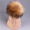 Winter wool knitted hat