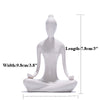 Art Ceramic Yoga Lady Statue