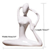 Art Ceramic Yoga Lady Statue