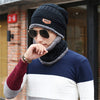 Winter knitted hat scarf & neck warmer