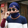 Winter knitted hat scarf & neck warmer