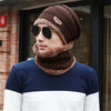 Winter knitted hat scarf & neck warmer